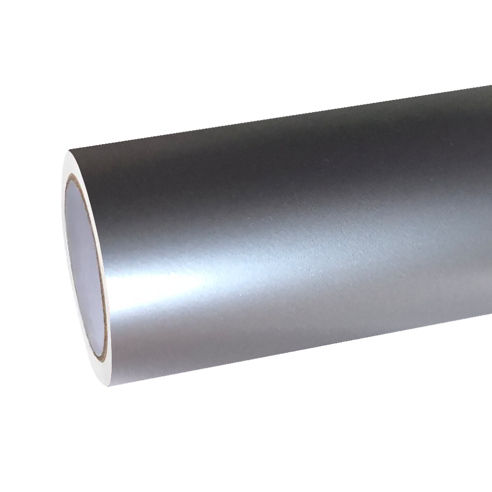 Ultra Matte Metallic Liquid Silver Car Vinyl Wrap PET