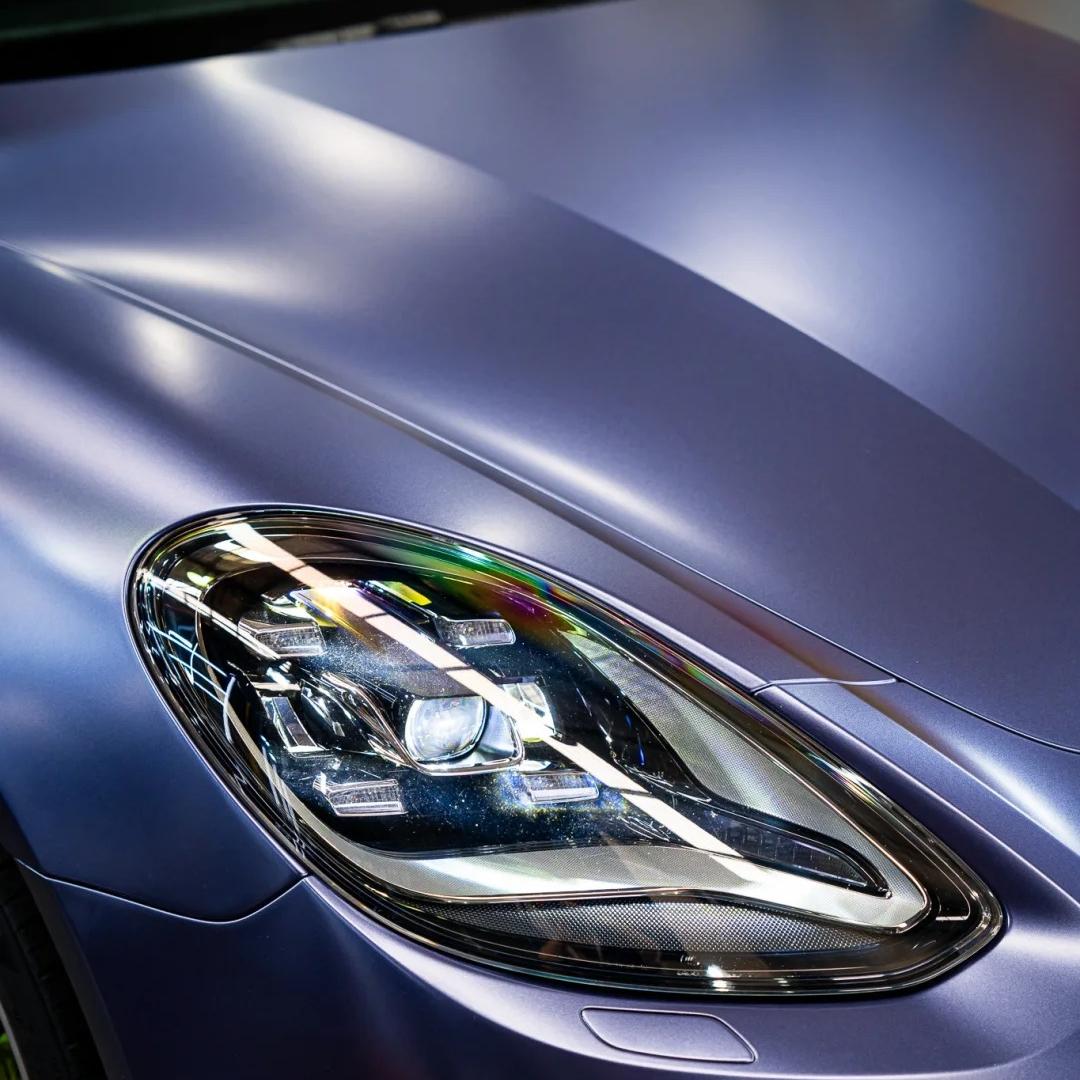 Matte Metallic Midnight Blue Car Vinyl Wrap product image 7 - Veloro matte vinyl wrap