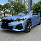 Matte Metallic Mist Blue Car Vinyl Wrap | Vivid Blue Car wrap product image 5 - Veloro matte vinyl wrap