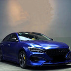 Matte Metallic Navy Blue Car Vinyl Wrap PET product image 4 - Veloro matte vinyl wrap