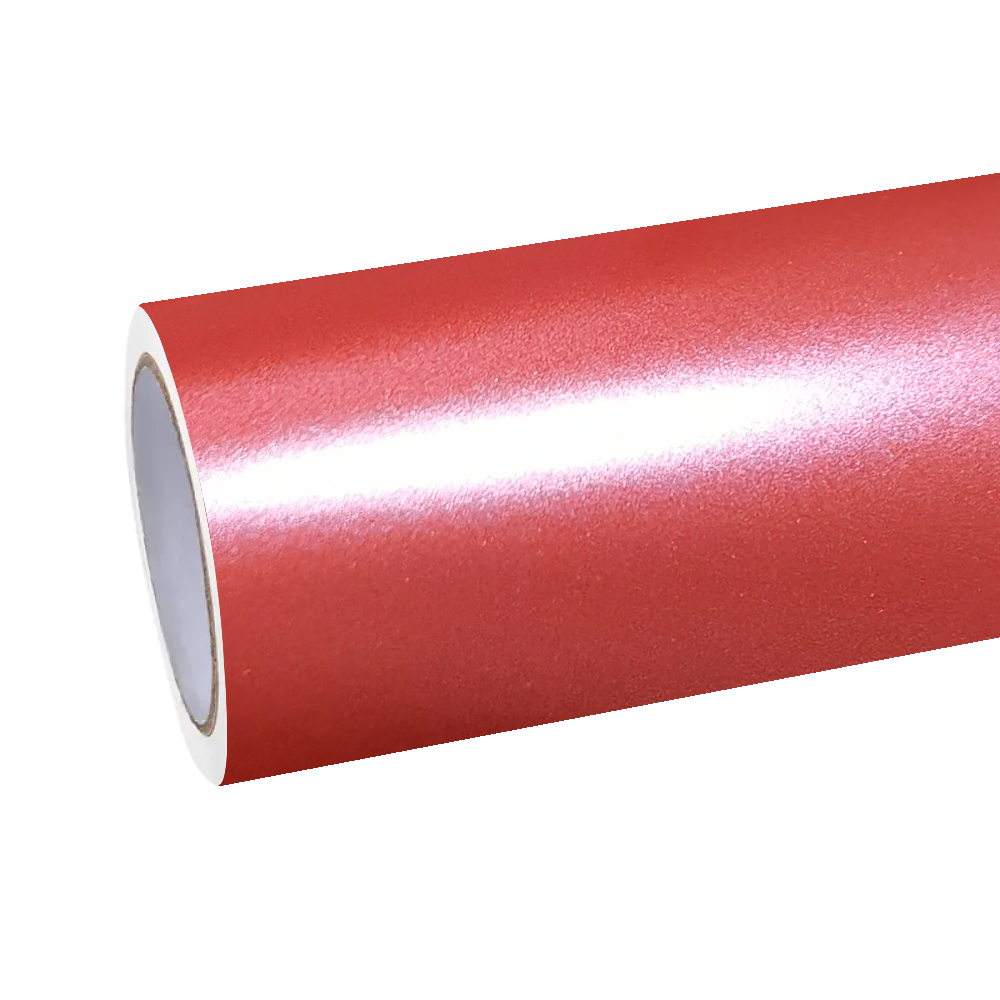 Matte Metallic Pure Red Car Vinyl Wrap | Veloro