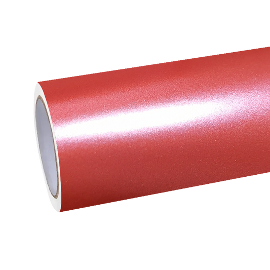 Matte Metallic Pure Red Car Vinyl Wrap
