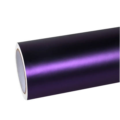 Ultra Matte Metallic Dark Purple Car Vinyl Wrap PET