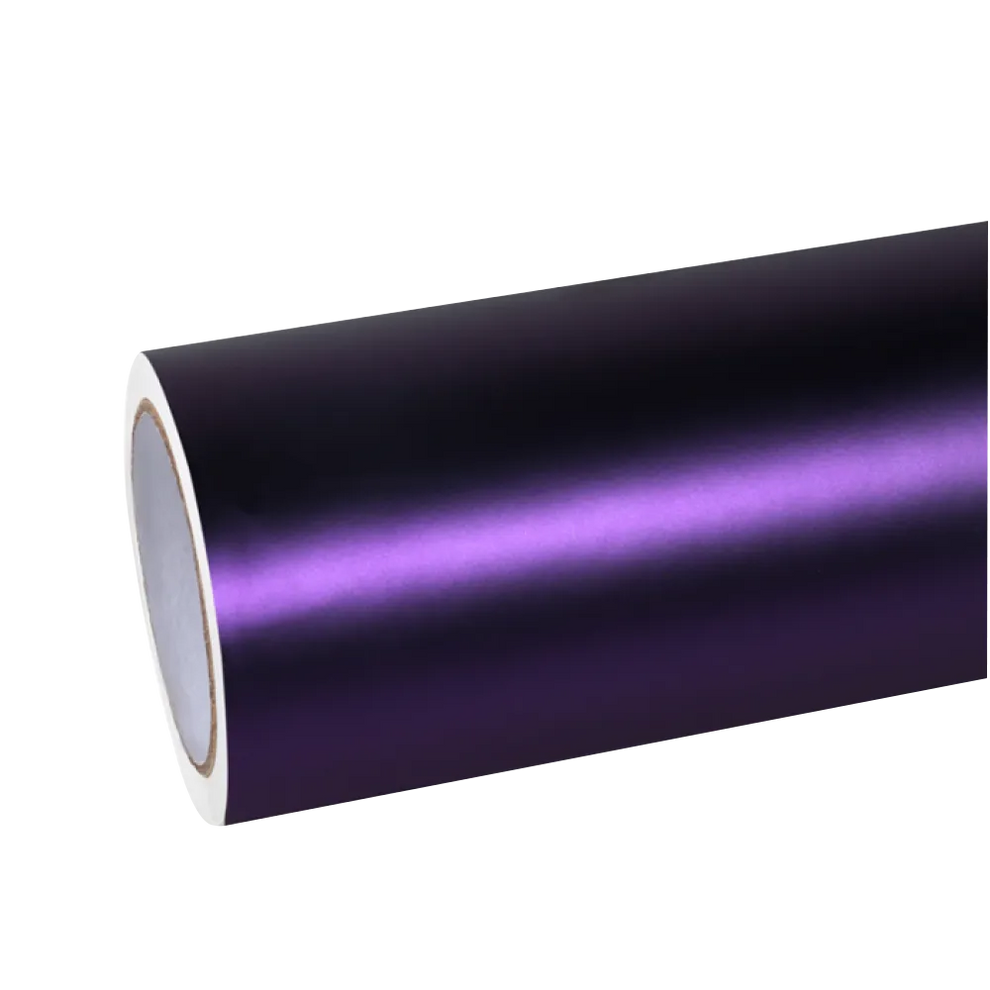 Ultra Matte Metallic Dark Purple Car Vinyl Wrap PET