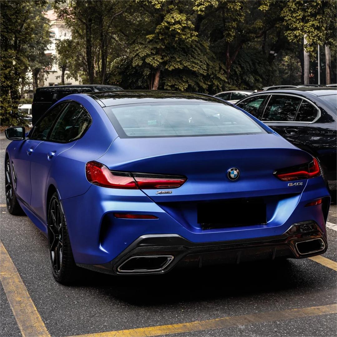 Matte Metallic Satin Blueberry Car Vinyl Wrap PET product image 14 - Veloro matte vinyl wrap