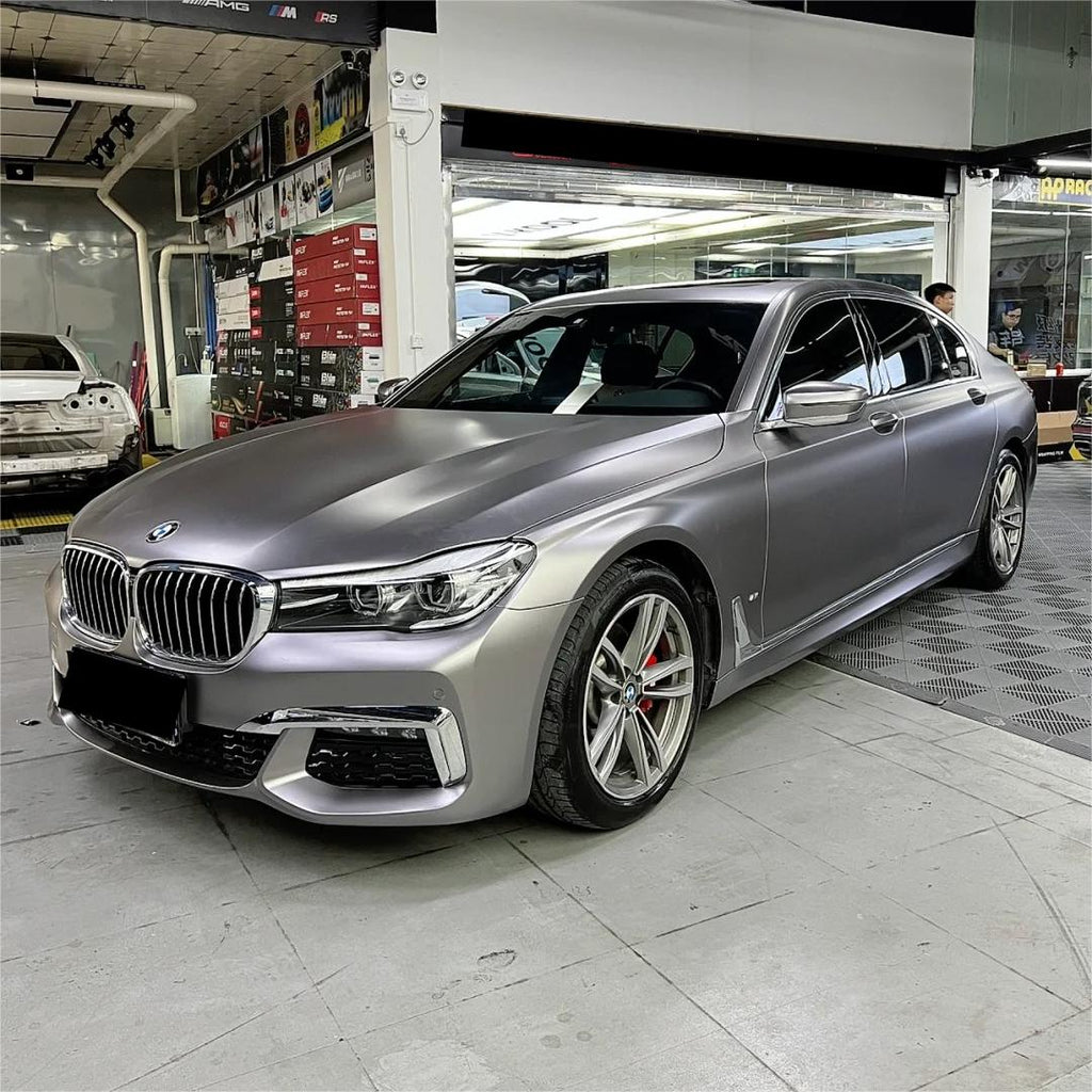 Matte Metallic Satin Brown Grey Car Vinyl Wrap product image 2 - Veloro matte vinyl wrap