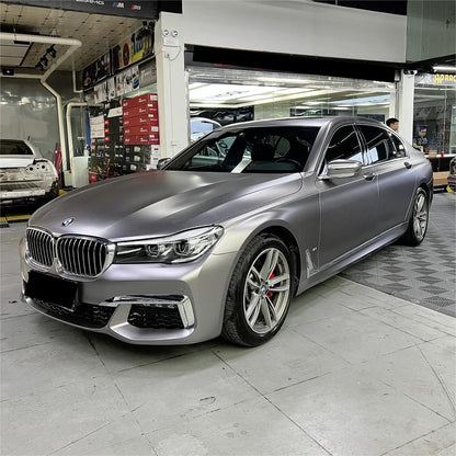 Matte Metallic Satin Brown Grey Car Vinyl Wrap product image 2 - Veloro matte vinyl wrap
