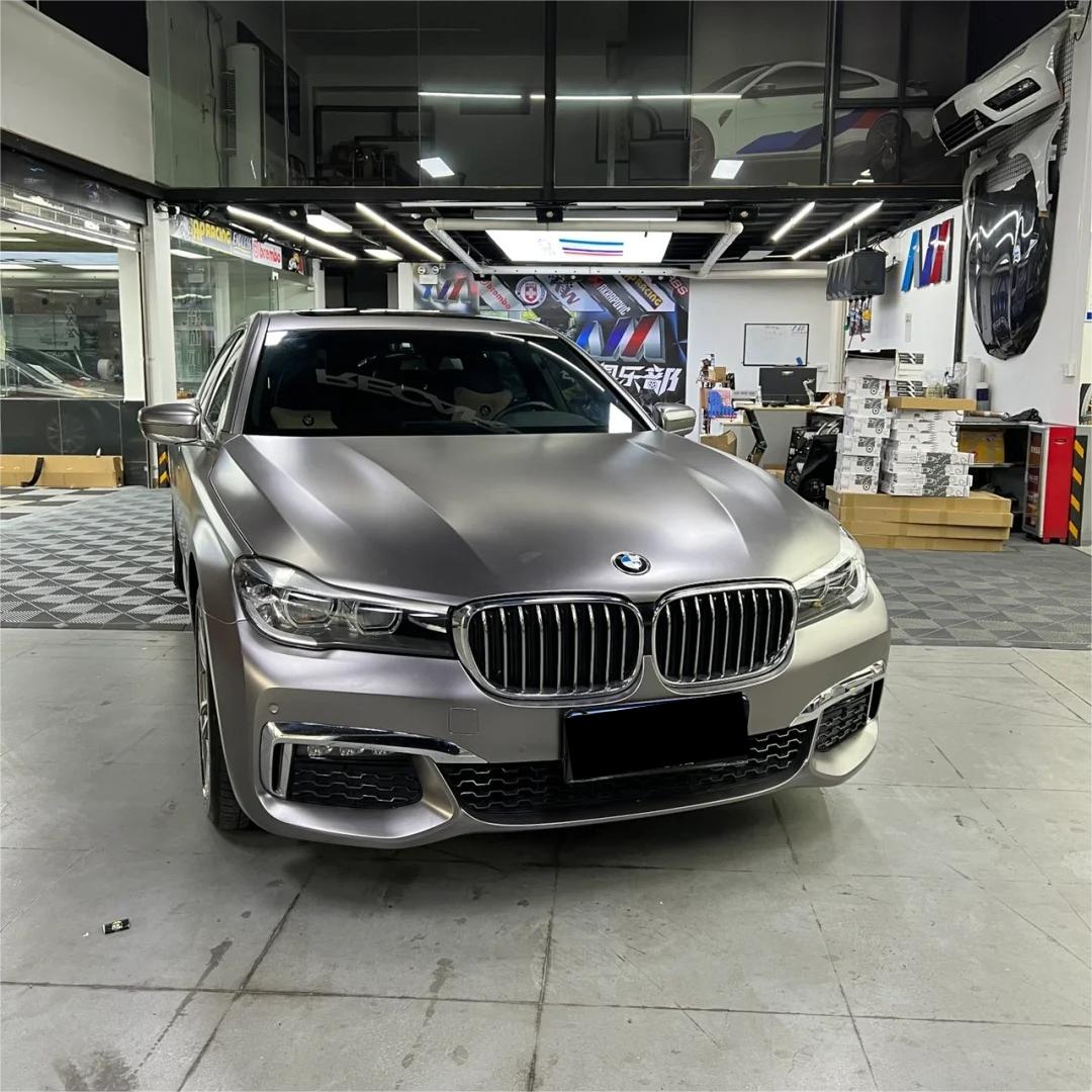 Matte Metallic Satin Brown Grey Car Vinyl Wrap product image 3 - Veloro matte vinyl wrap
