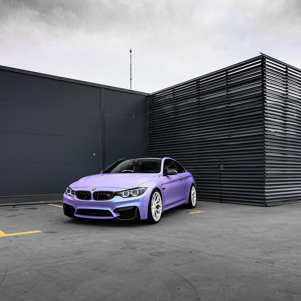 Matte Chameleon Glacial Frost Purple Car Vinyl Wrap PET product image 3 - Veloro color shift vinyl wrap