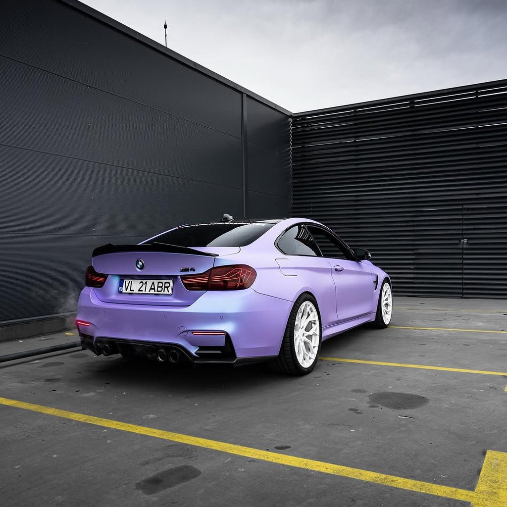 Matte Chameleon Glacial Frost Purple Car Vinyl Wrap PET product image 5 - Veloro color shift vinyl wrap