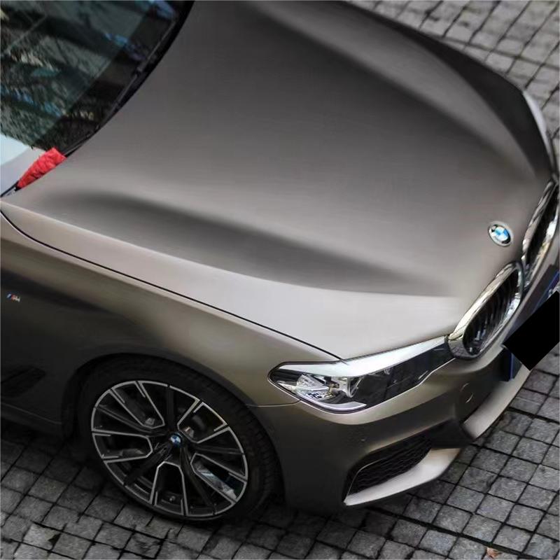 Matte Metallic Satin Charcoal Grey Car Vinyl Wrap PET product image 5 - Veloro matte vinyl wrap