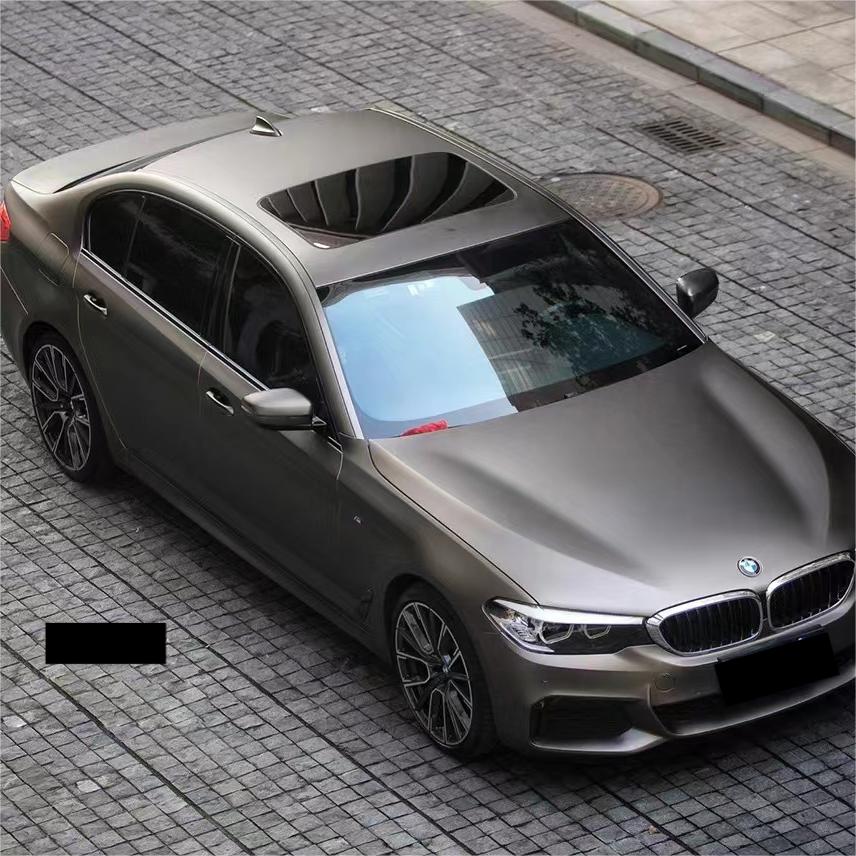 Matte Metallic Satin Charcoal Grey Car Vinyl Wrap PET product image 4 - Veloro matte vinyl wrap