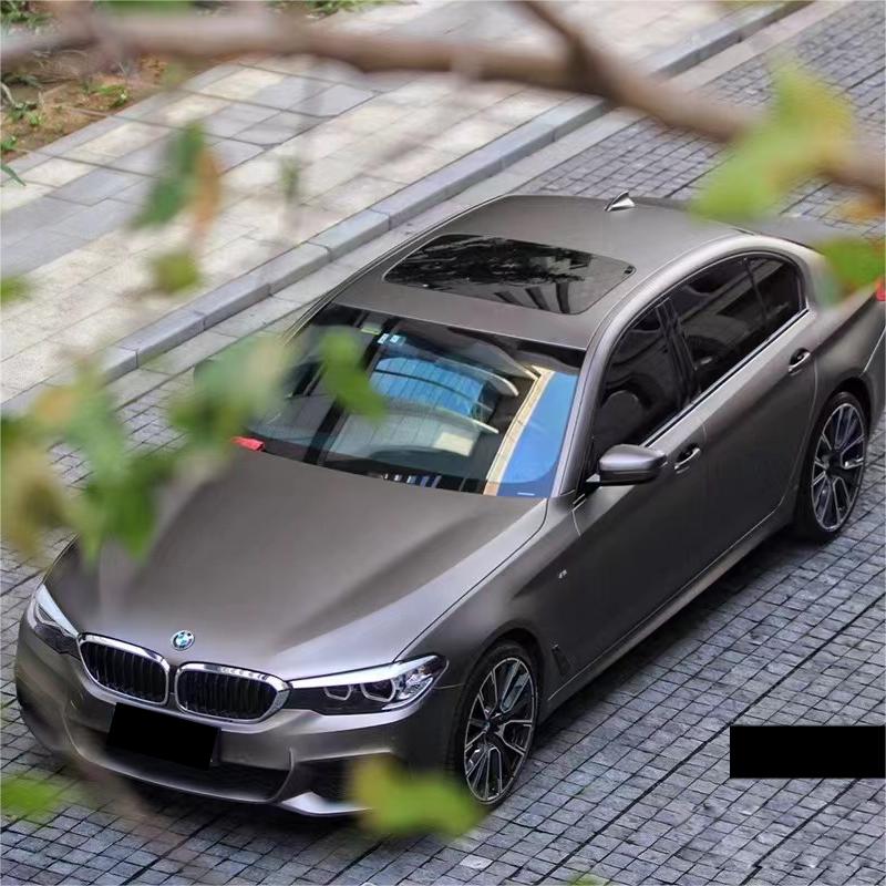 Matte Metallic Satin Charcoal Grey Car Vinyl Wrap PET product image 6 - Veloro matte vinyl wrap