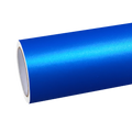 Matte Metallic Satin Chrome Blue Car Vinyl Wrap PET