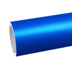 Matte Metallic Satin Chrome Blue Car Vinyl Wrap PET