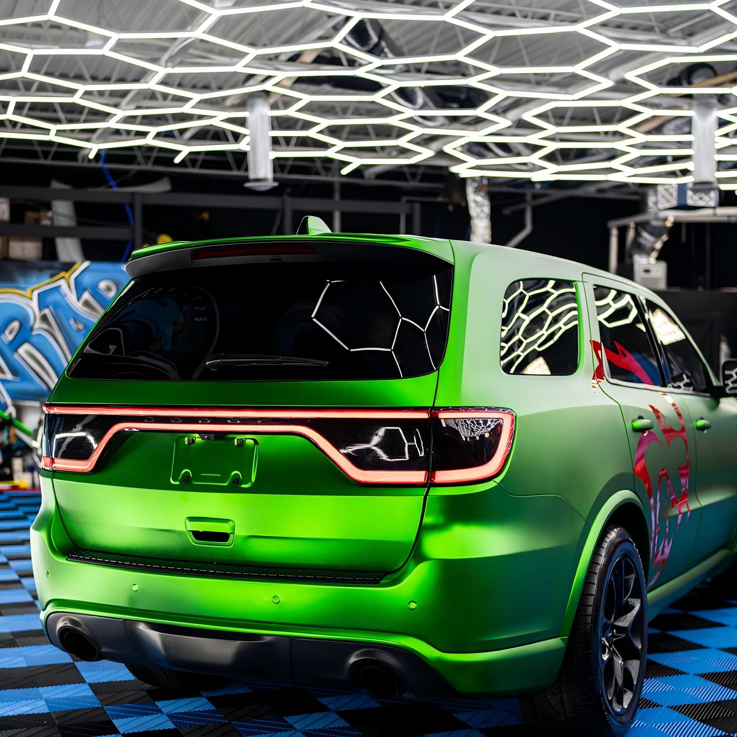 Matte Chrome Green Car Vinyl Wrap product image 9 - Veloro chrome vinyl wrap