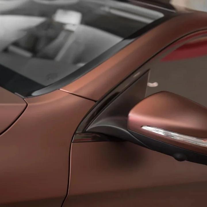 Matte Satin Santos Coffee Brown Car Vinyl Wrap product image 7 - Veloro matte vinyl wrap