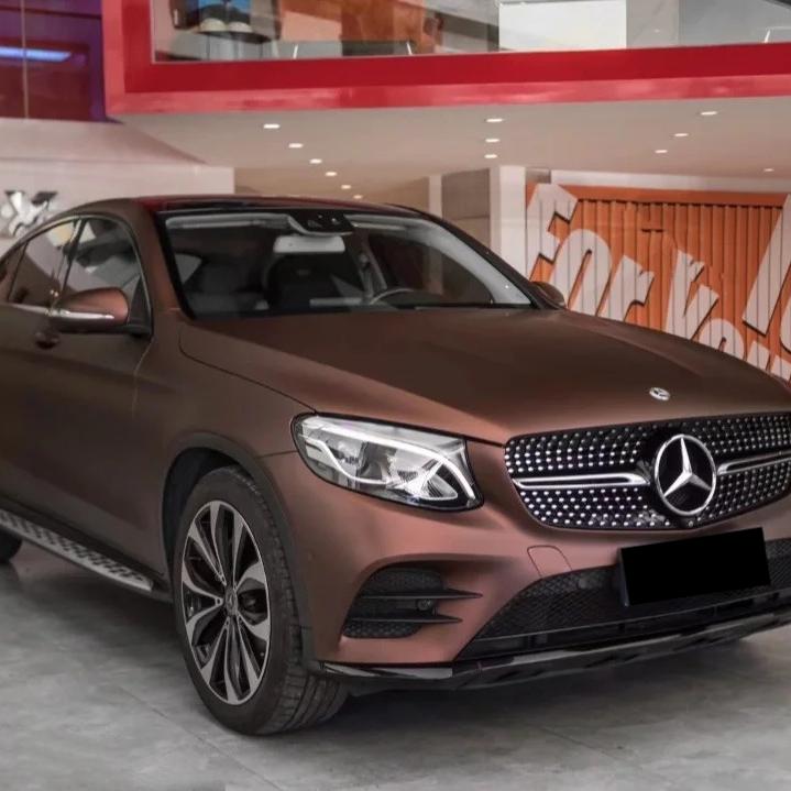 Matte Satin Santos Coffee Brown Car Vinyl Wrap product image 3 - Veloro matte vinyl wrap