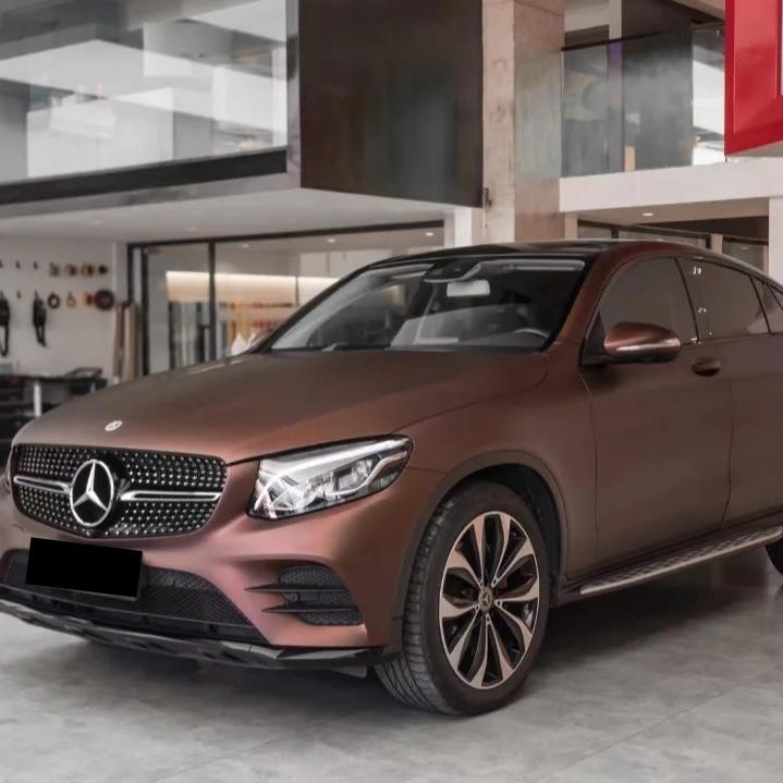 Matte Satin Santos Coffee Brown Car Vinyl Wrap product image 2 - Veloro matte vinyl wrap