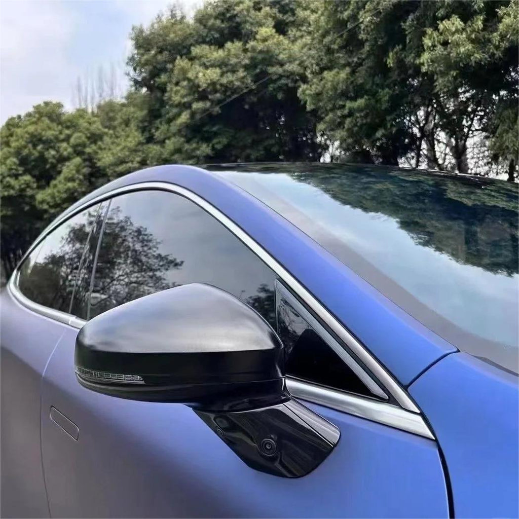Matte Metallic Satin Dark Blue Car Vinyl Wrap product image 3 - Veloro matte vinyl wrap