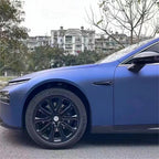 Matte Metallic Satin Dark Blue Car Vinyl Wrap product image 4 - Veloro matte vinyl wrap