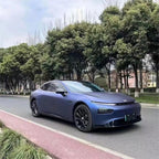 Matte Metallic Satin Dark Blue Car Vinyl Wrap product image 2 - Veloro matte vinyl wrap