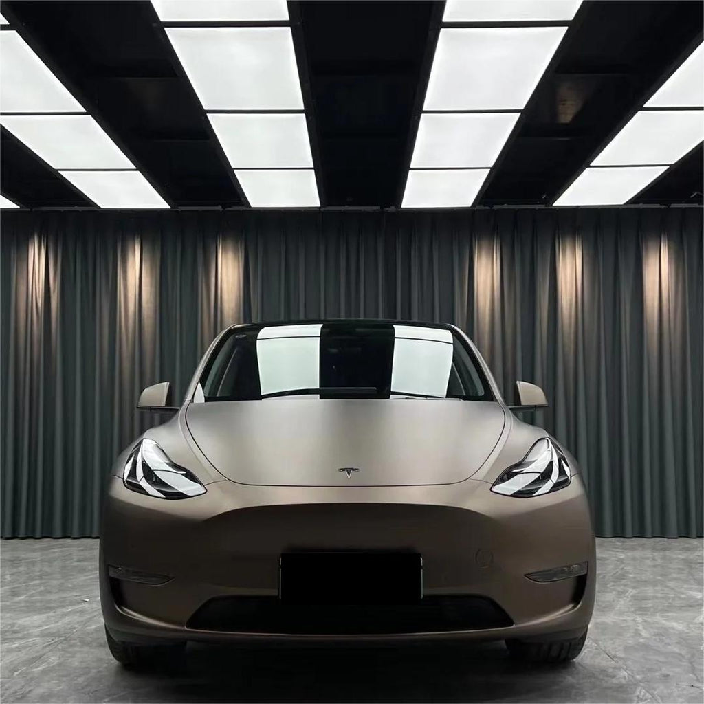 Matte Metallic Satin Deep Brown Grey Car Vinyl Wrap product image 5 - Veloro matte vinyl wrap