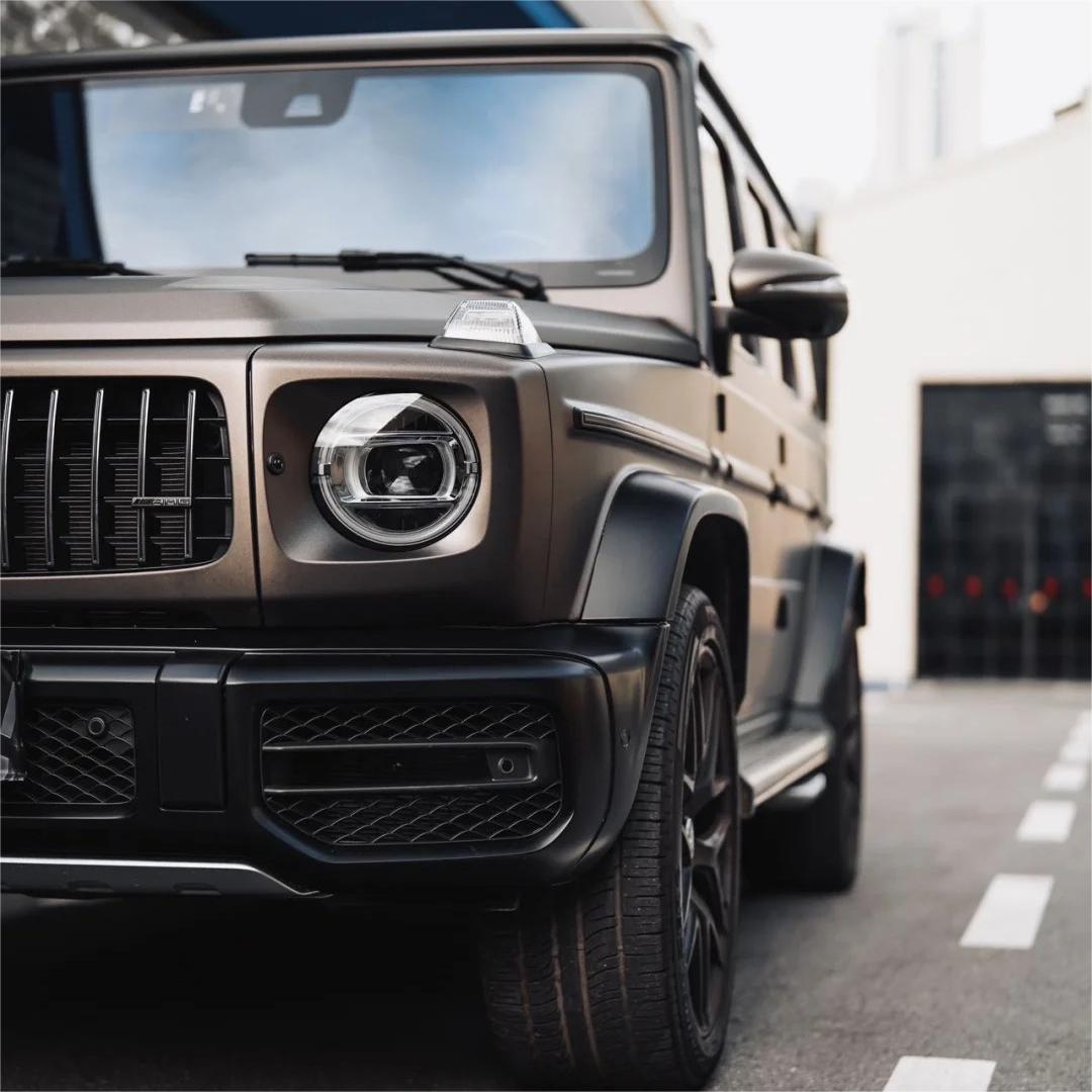Matte Metallic Satin Deep Brown Grey Car Vinyl Wrap product image 4 - Veloro matte vinyl wrap