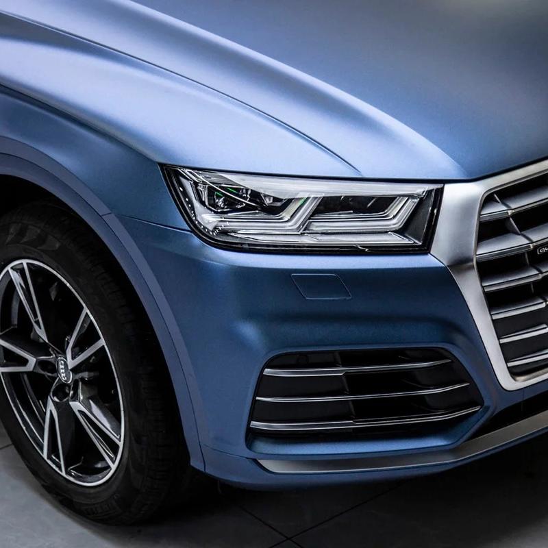 Matte Metallic Satin Diamond Storm Blue Car Vinyl Wrap product image 5 - Veloro matte vinyl wrap