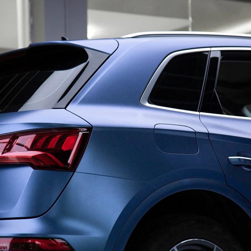 Matte Metallic Satin Diamond Storm Blue Car Vinyl Wrap product image 6 - Veloro matte vinyl wrap