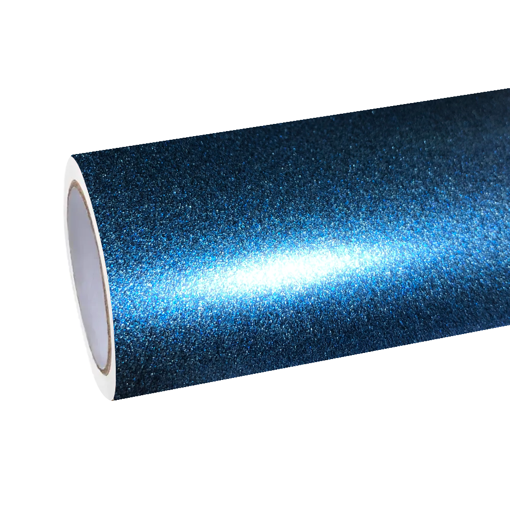Matte Metallic Satin Diamond Storm Blue Car Vinyl Wrap