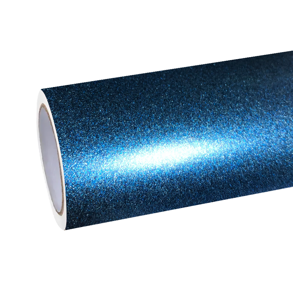 Matte Metallic Satin Diamond Storm Blue Car Vinyl Wrap