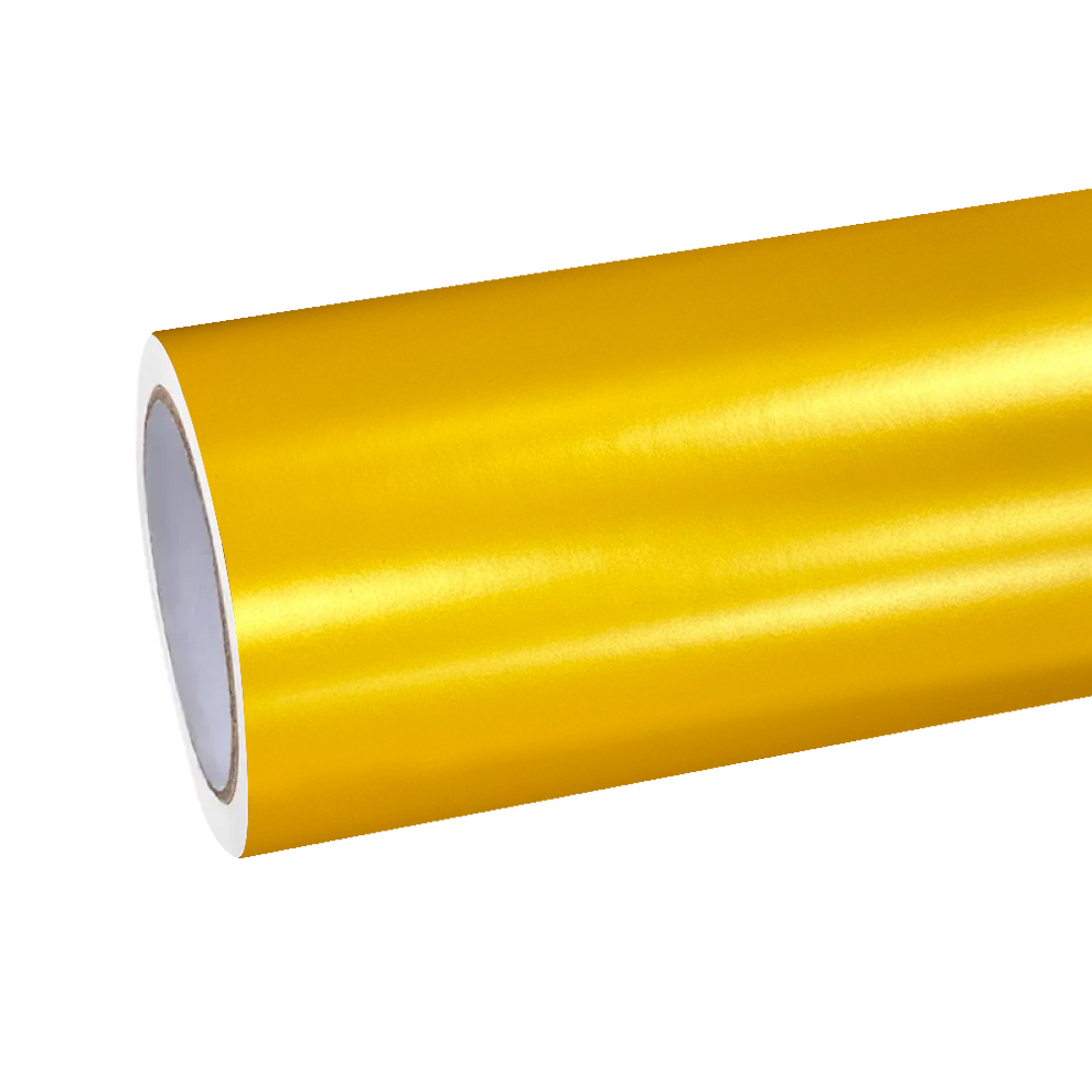Matte Metallic Satin Energetic Yellow Car Vinyl Wrap