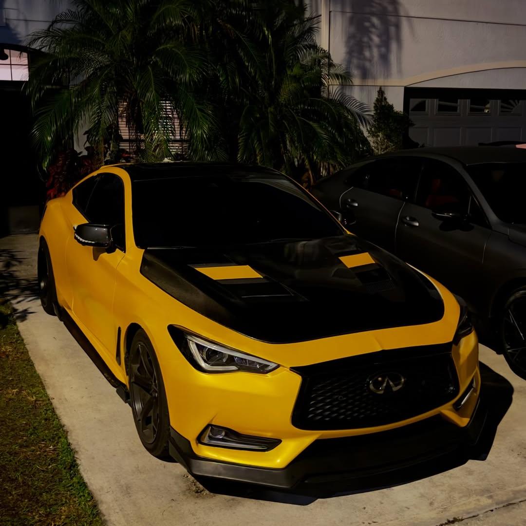 Matte Metallic Satin Energetic Yellow Car Vinyl Wrap product image 6 - Veloro matte vinyl wrap