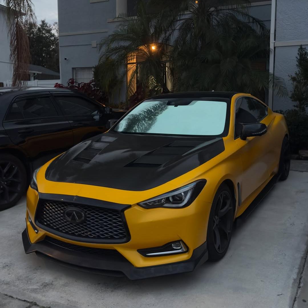 Matte Metallic Satin Energetic Yellow Car Vinyl Wrap product image 5 - Veloro matte vinyl wrap