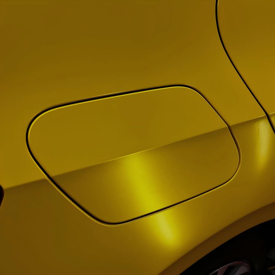 Matte Metallic Satin Energetic Yellow Car Vinyl Wrap product image 14 - Veloro matte vinyl wrap