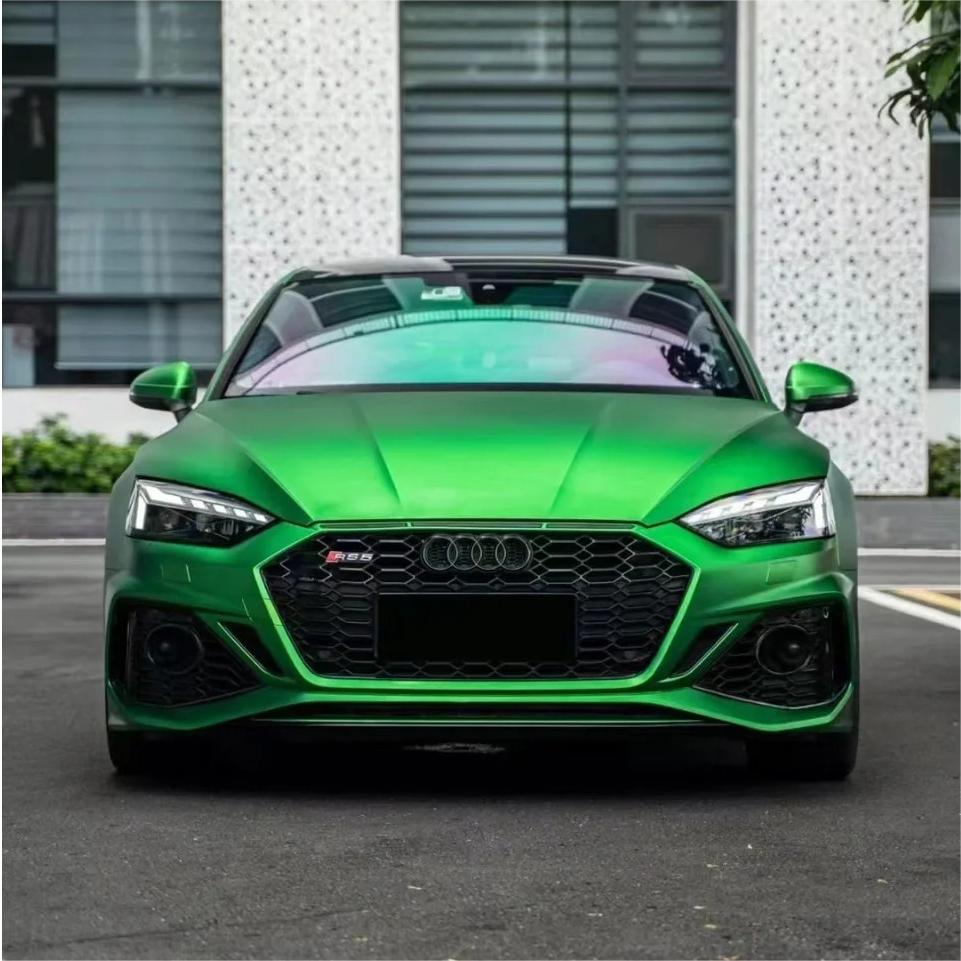 Matte Metallic Satin Flame Green Car Vinyl Wrap product image 2 - Veloro matte vinyl wrap