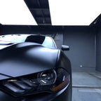 Matte Metallic Satin Gold Dust Black Car Vinyl Wrap PET product image 3 - Veloro matte vinyl wrap