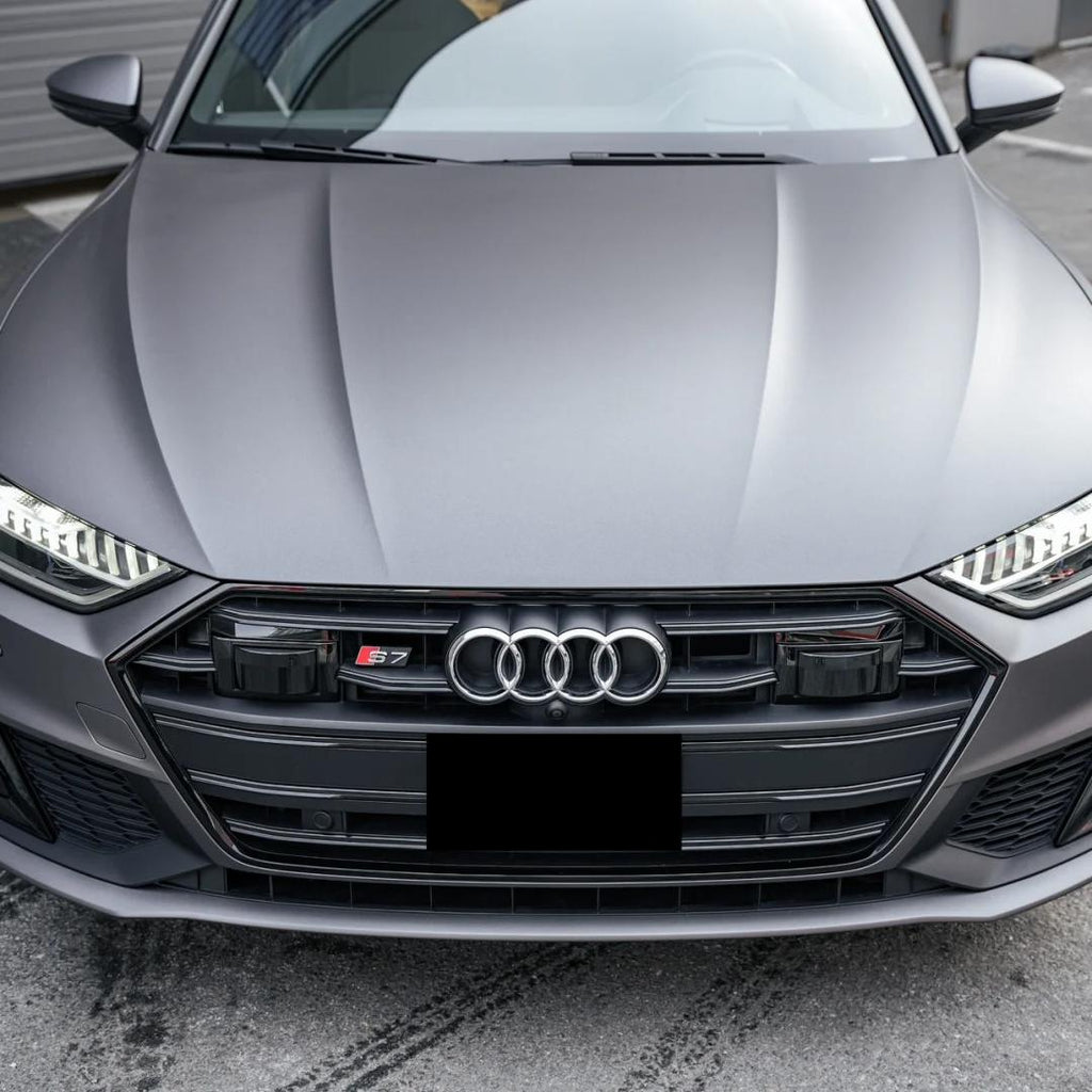Matte Metallic Satin Gunmetal Grey Car Vinyl Wrap PET product image 3 - Veloro matte vinyl wrap