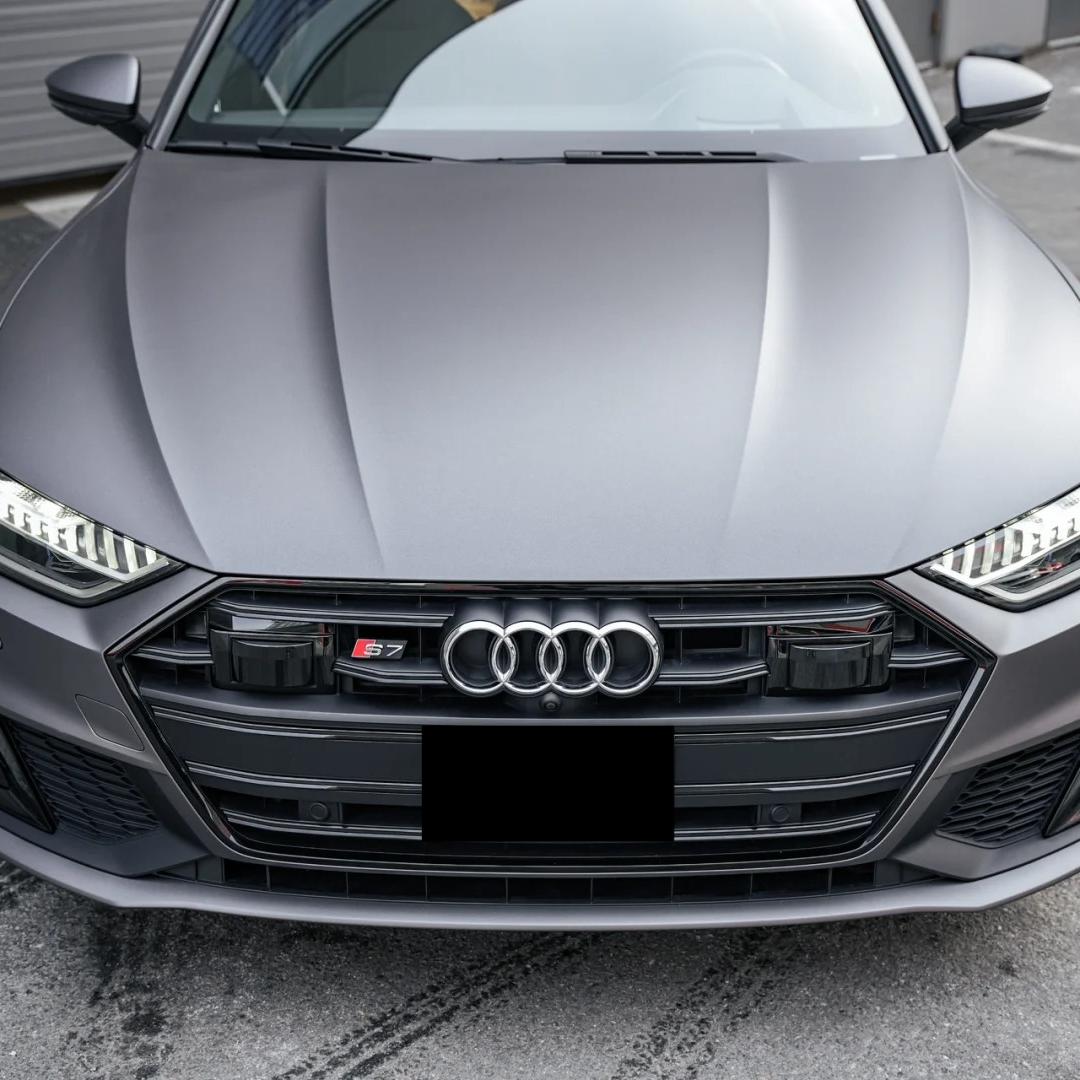Matte Metallic Satin Gunmetal Grey Car Vinyl Wrap PET product image 3 - Veloro matte vinyl wrap