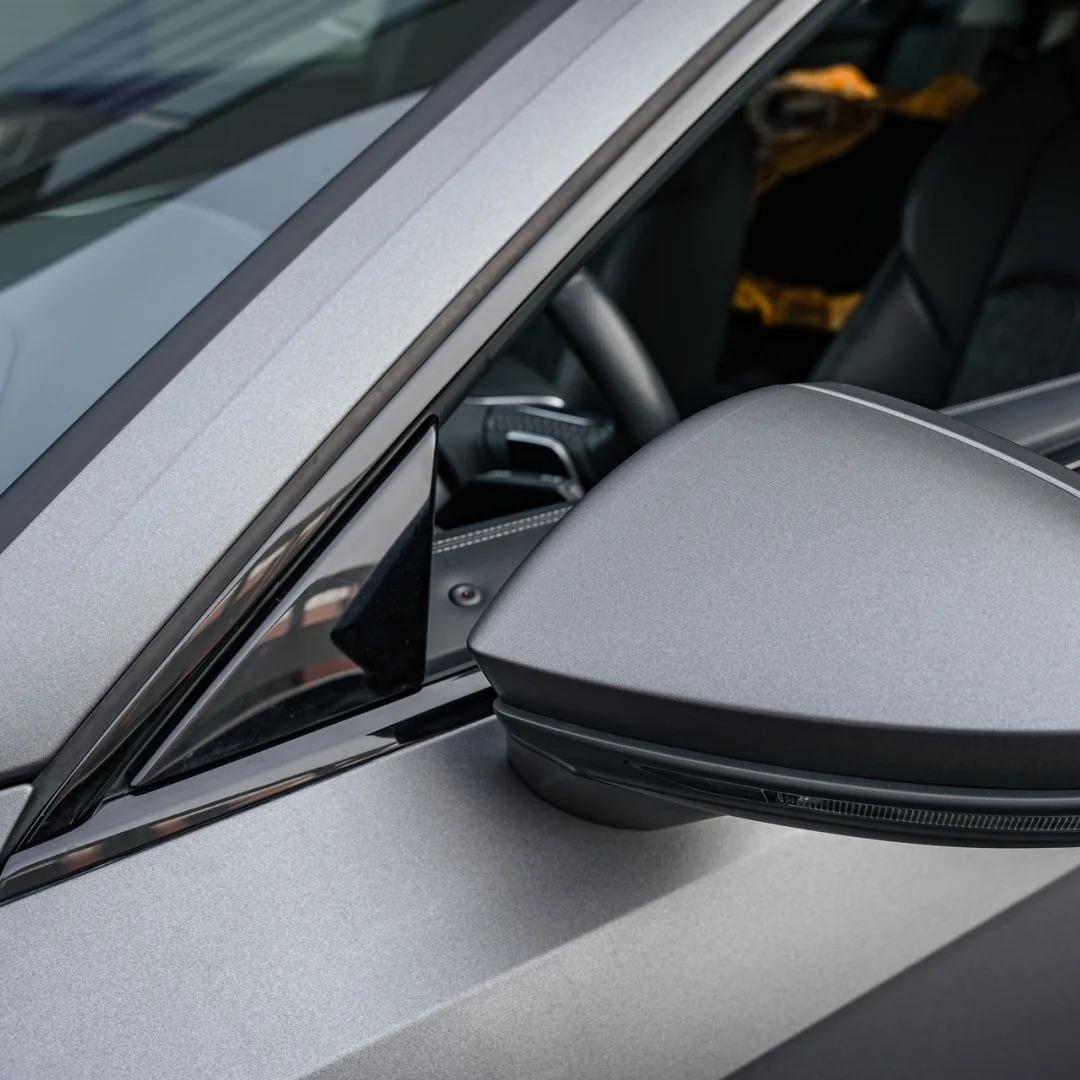 Matte Metallic Satin Gunmetal Grey Car Vinyl Wrap PET product image 8 - Veloro matte vinyl wrap