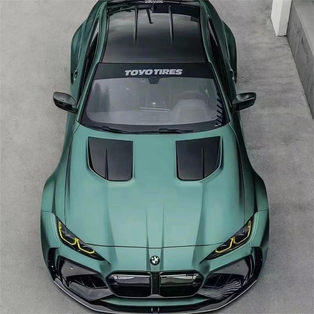 Matte Metallic Satin Hunter Green Car Vinyl Wrap PET product image 13 - Veloro matte vinyl wrap