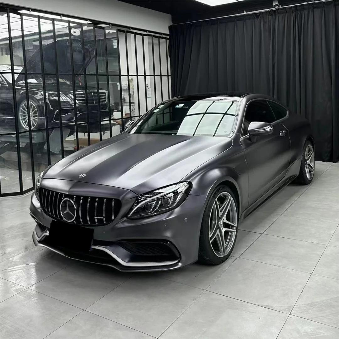 Matte Metallic Satin Mountain Grey Car Vinyl Wrap PET product image 2 - Veloro matte vinyl wrap