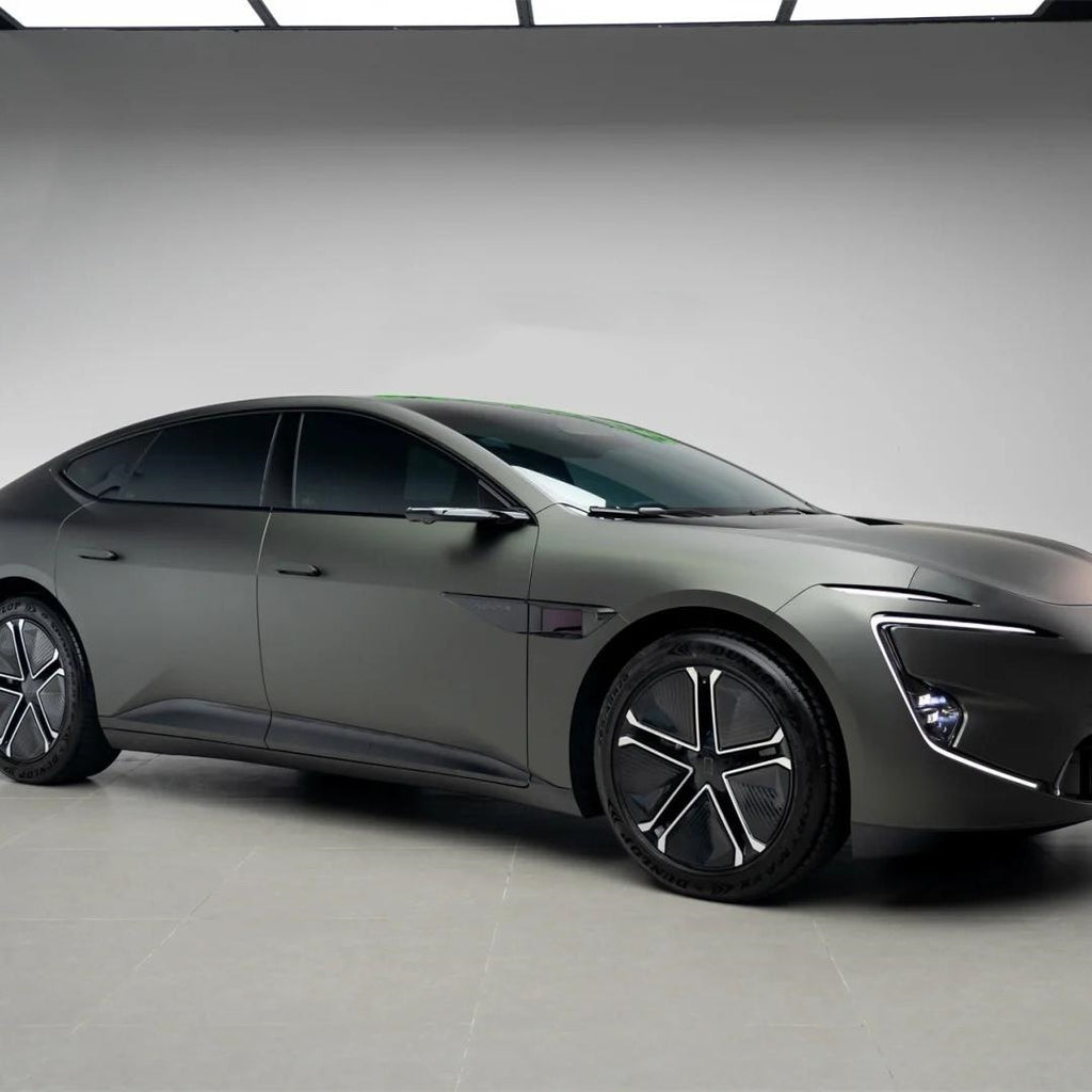 Matte Metallic Satin Mystical Green Car Vinyl Wrap PET product image 3 - Veloro matte vinyl wrap