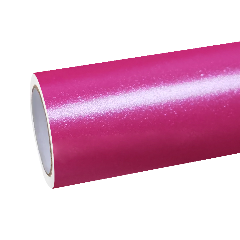 Matte Metallic Satin Princess Pink Car Vinyl Wrap PET