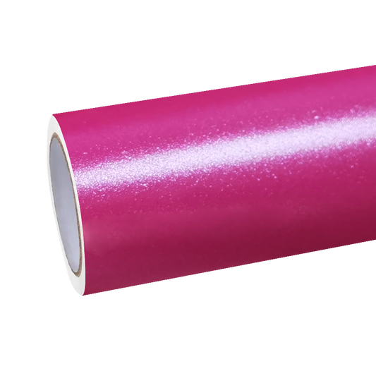 Matte Metallic Satin Princess Pink Car Vinyl Wrap PET