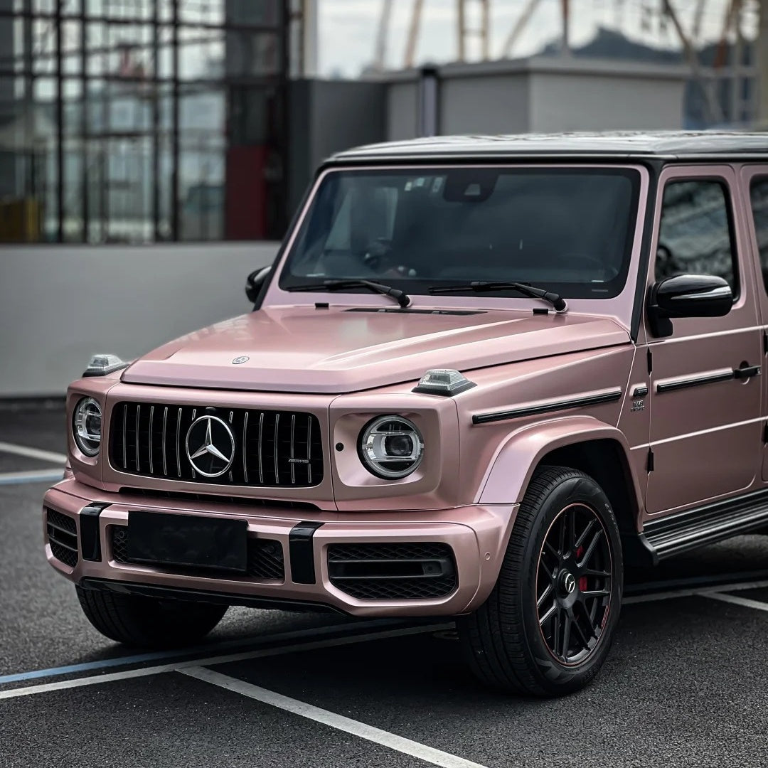 Matte Satin Rose Gold Car Vinyl Wrap product image 4 - Veloro matte vinyl wrap