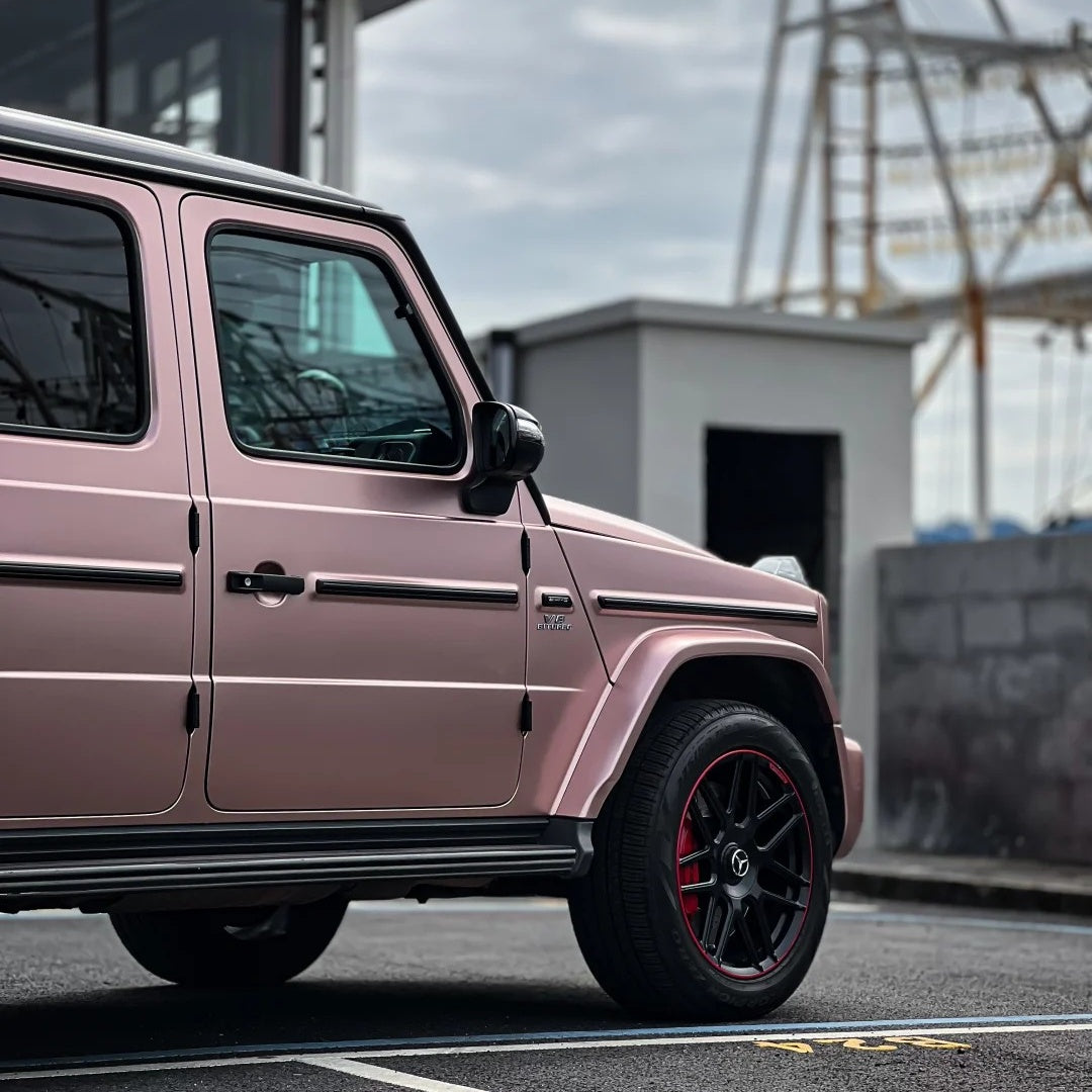 Matte Satin Rose Gold Car Vinyl Wrap product image 8 - Veloro matte vinyl wrap