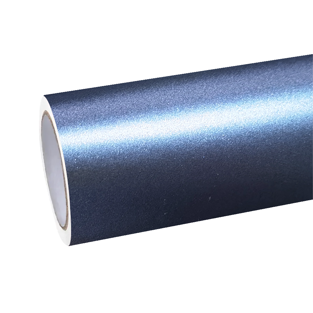 Matte Metallic Satin Storm Blue Car Vinyl Wrap
