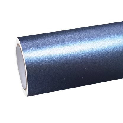 Matte Metallic Satin Storm Blue Car Vinyl Wrap